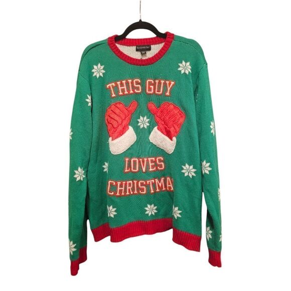 BLIZZARD BAY This Guy Loves Christmas Ugly Sweater - Size XXL - Picture 1 of 6